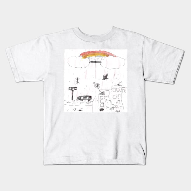 rainbow Kids T-Shirt by justduick